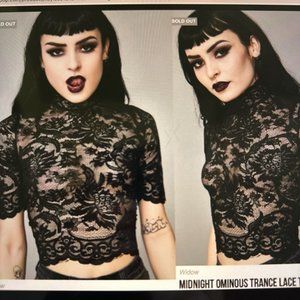 Widow Lace Top